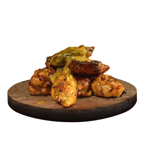 Alitas de Pollo con salsa de ajo