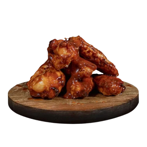 Alitas de Pollo con salsa BBQ