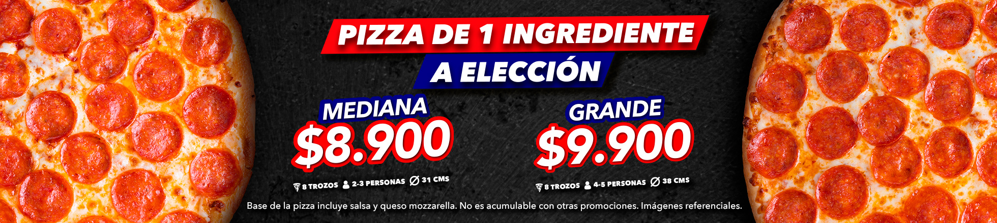 Pizza 1 ingrediente